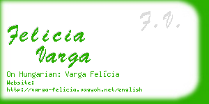 felicia varga business card